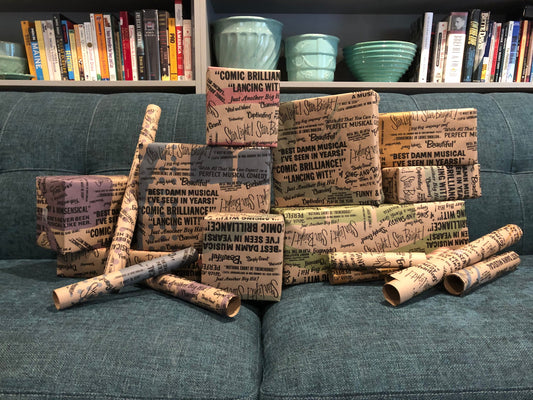 Vintage Broadway Ads Wrapping Paper