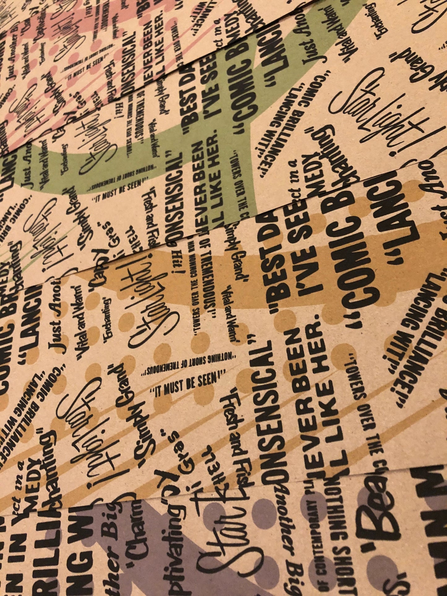 Vintage Broadway Ads Wrapping Paper
