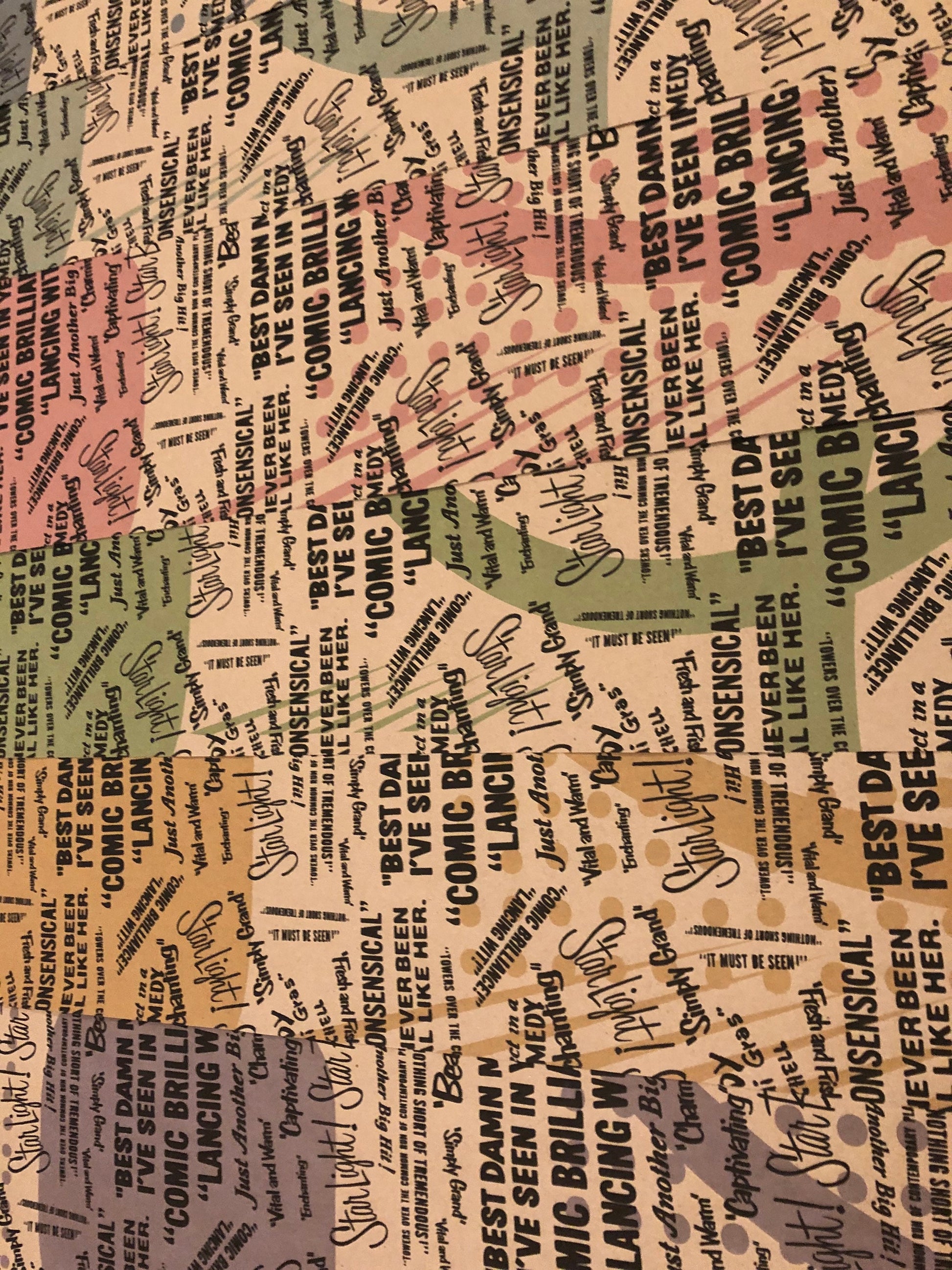 Vintage Broadway Ads Wrapping Paper