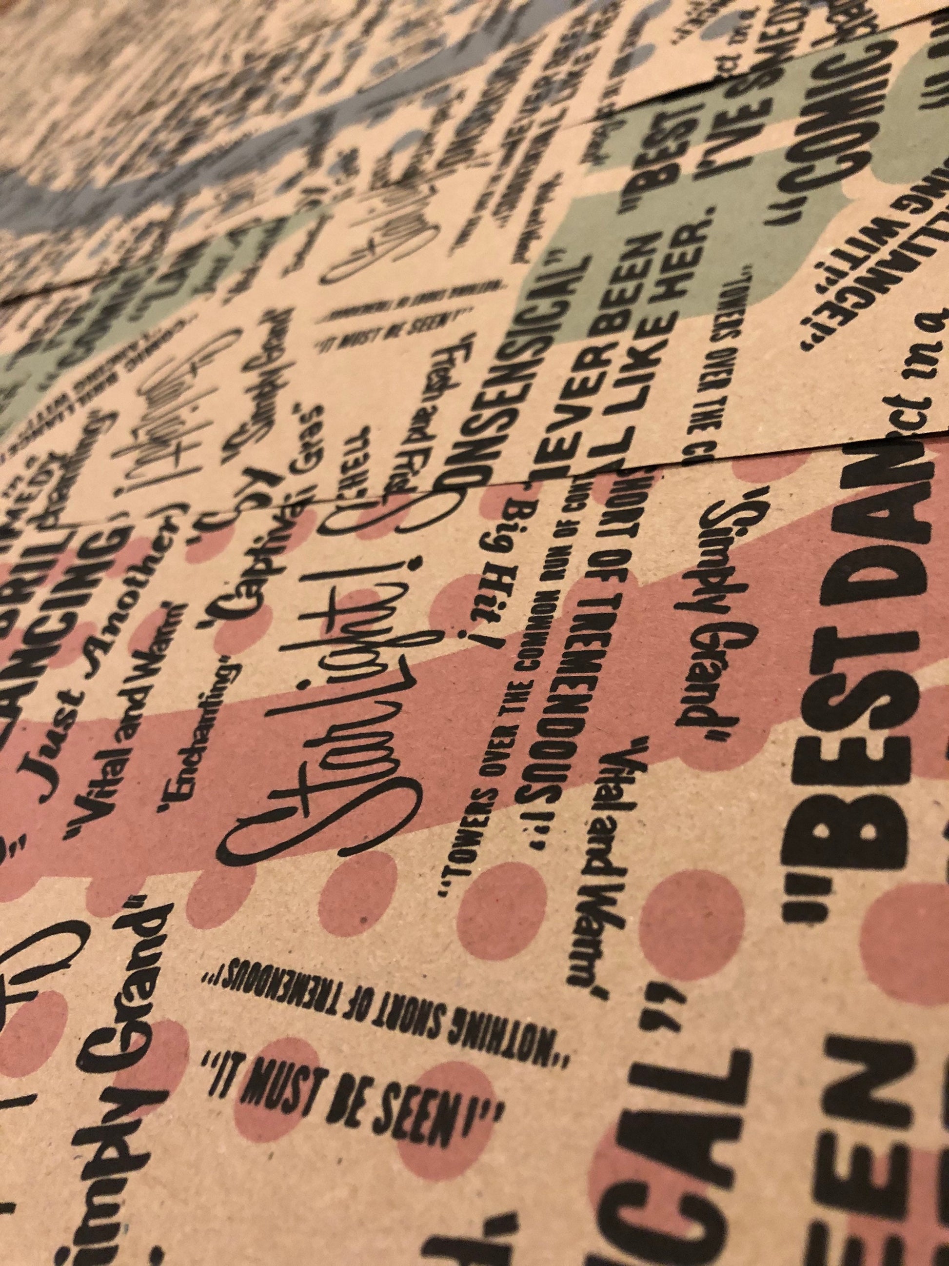 Vintage Broadway Ads Wrapping Paper