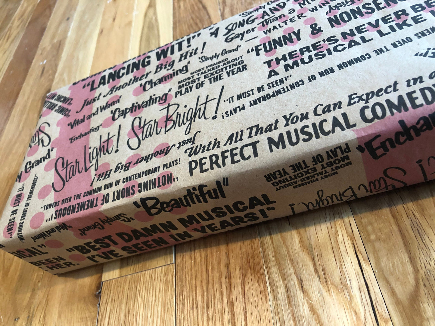 Vintage Broadway Ads Wrapping Paper