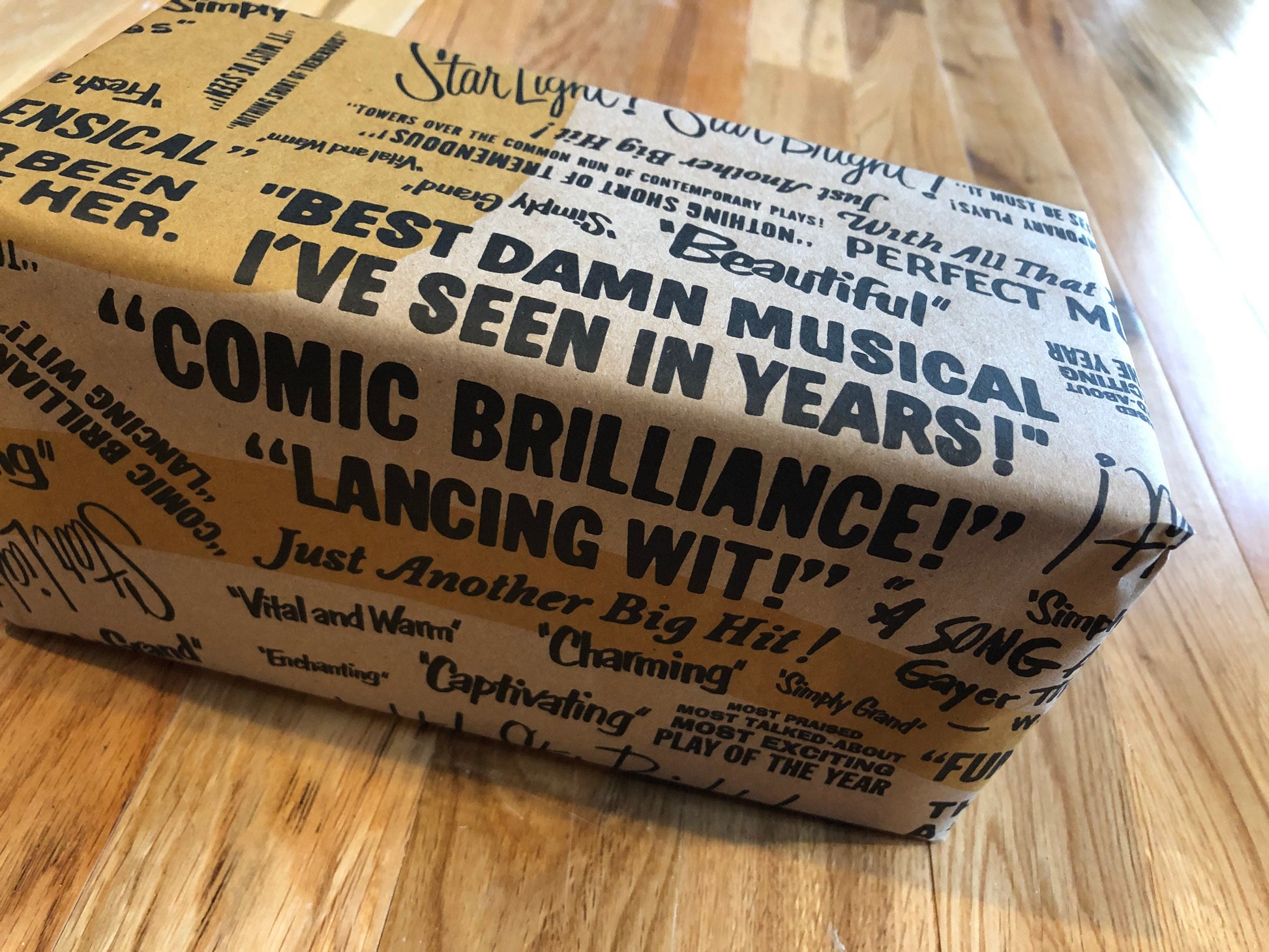 Vintage Broadway Ads Wrapping Paper
