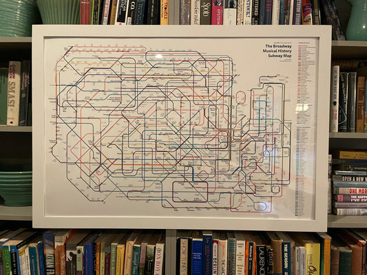 The Broadway Musical History Subway Map: 2022