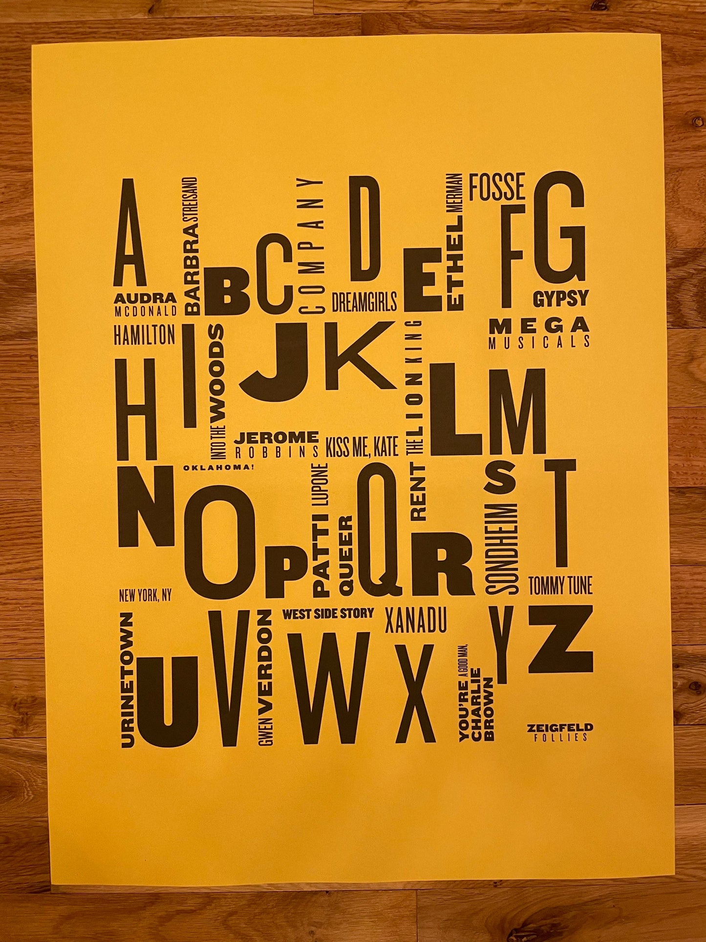 The Broadway Musical Theatre Lexicon Poster