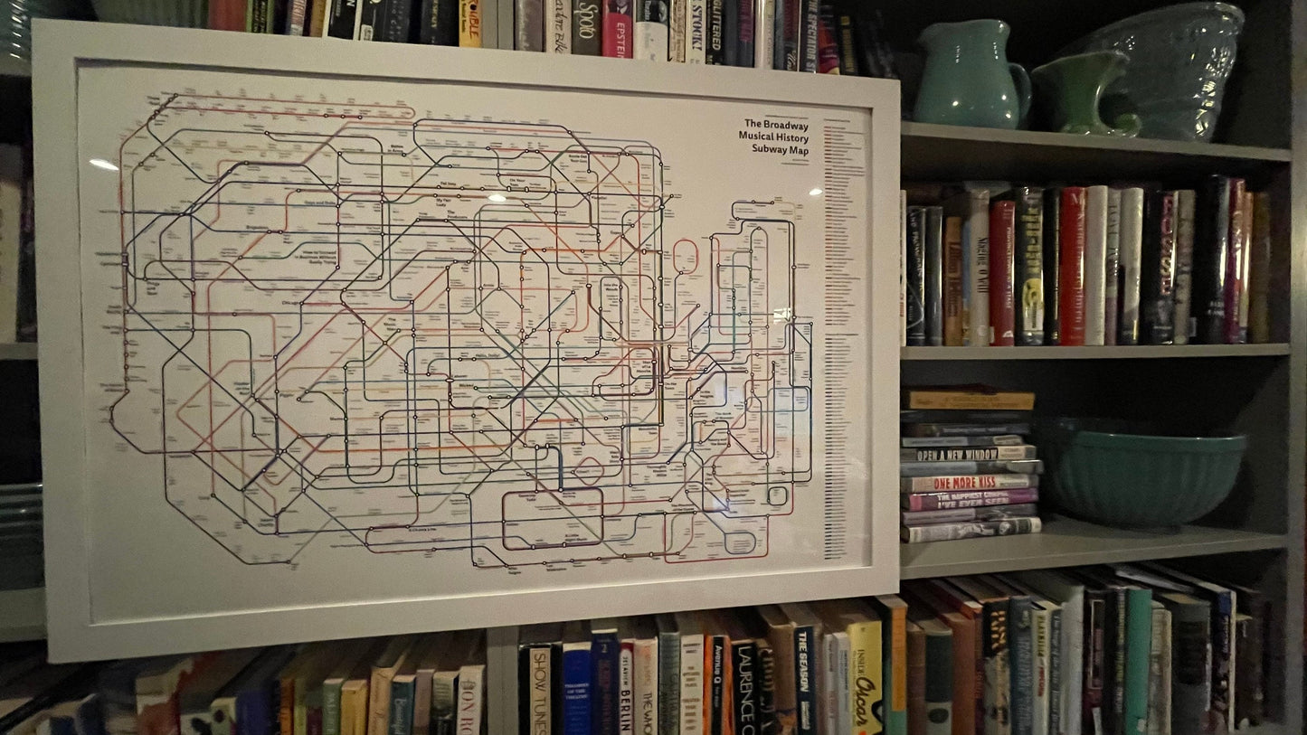 The Broadway Musical History Subway Map: 2022