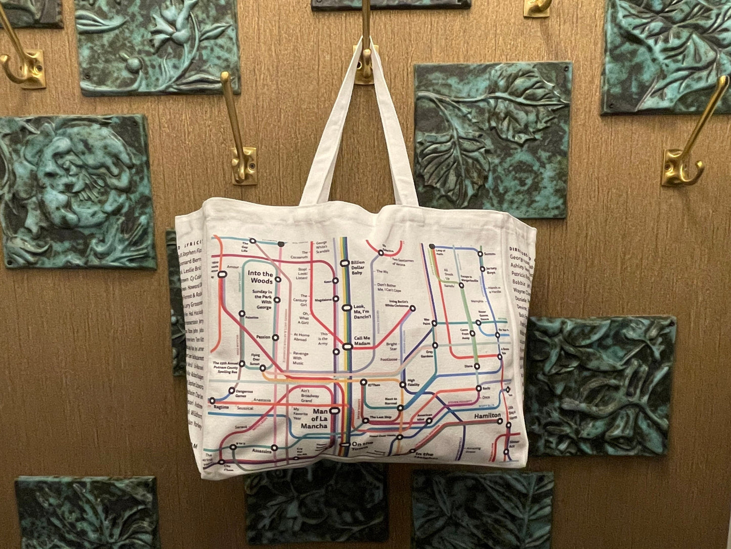 Large Broadway Musical History Tote Bag
