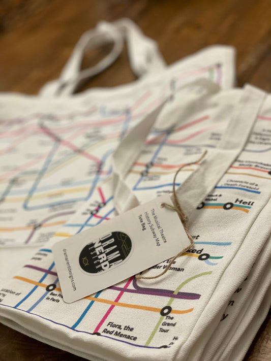 Large Broadway Musical History Tote Bag