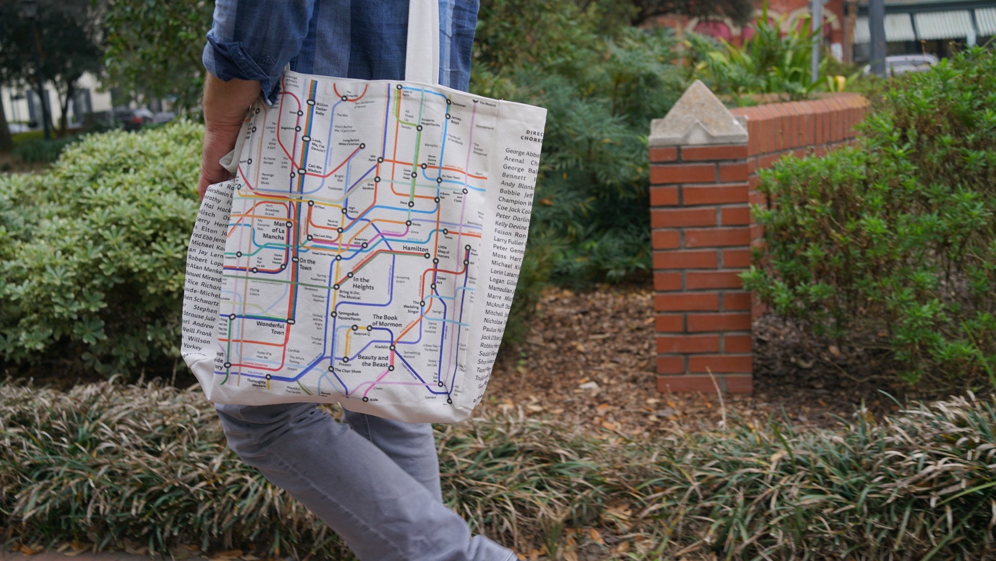 Giant Broadway Musical History Tote Bag