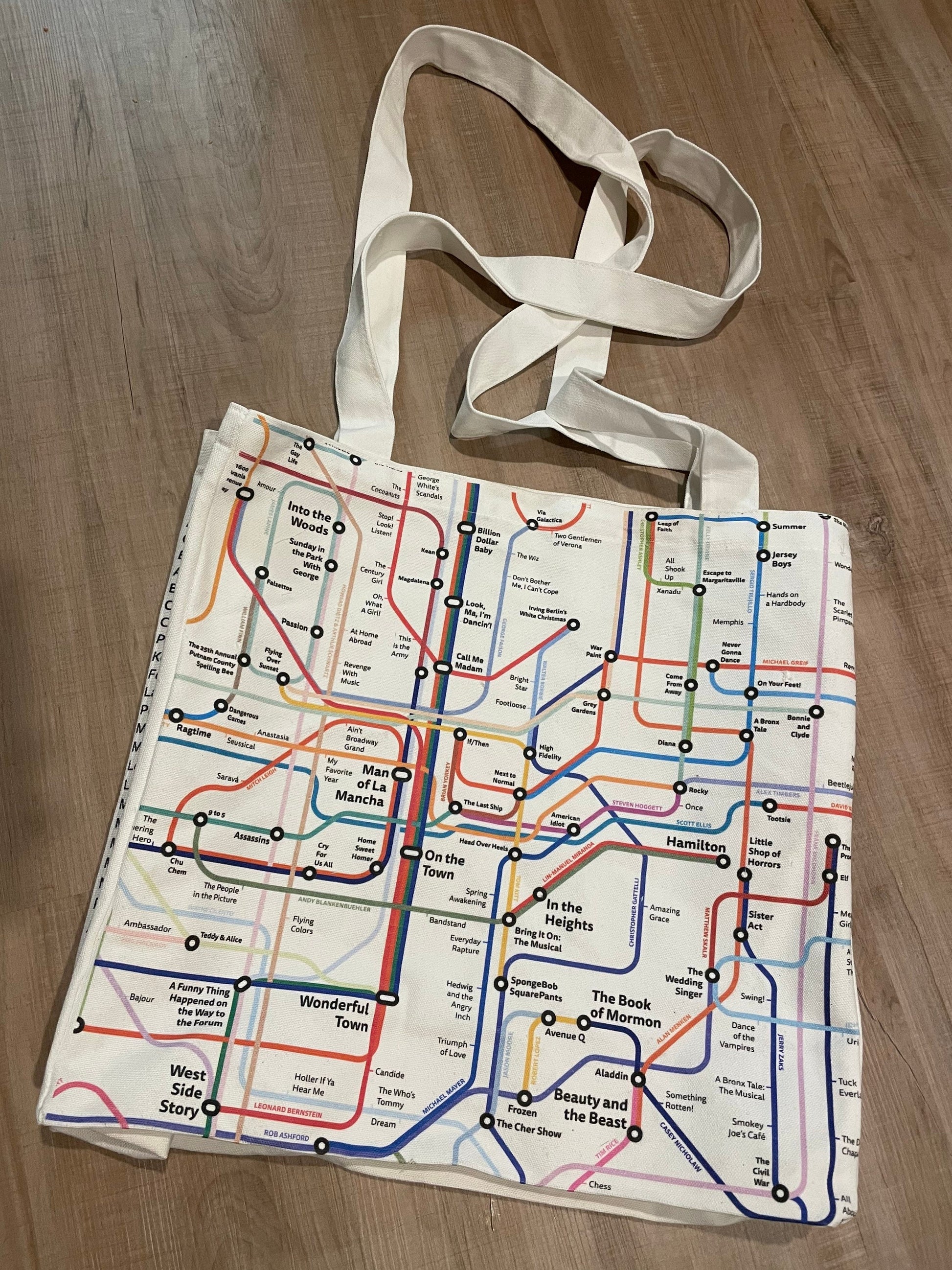 Giant Broadway Musical History Tote Bag